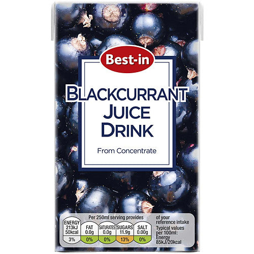 Bestin Blackcurrant Juice Drink 27 x 250ml Cartons