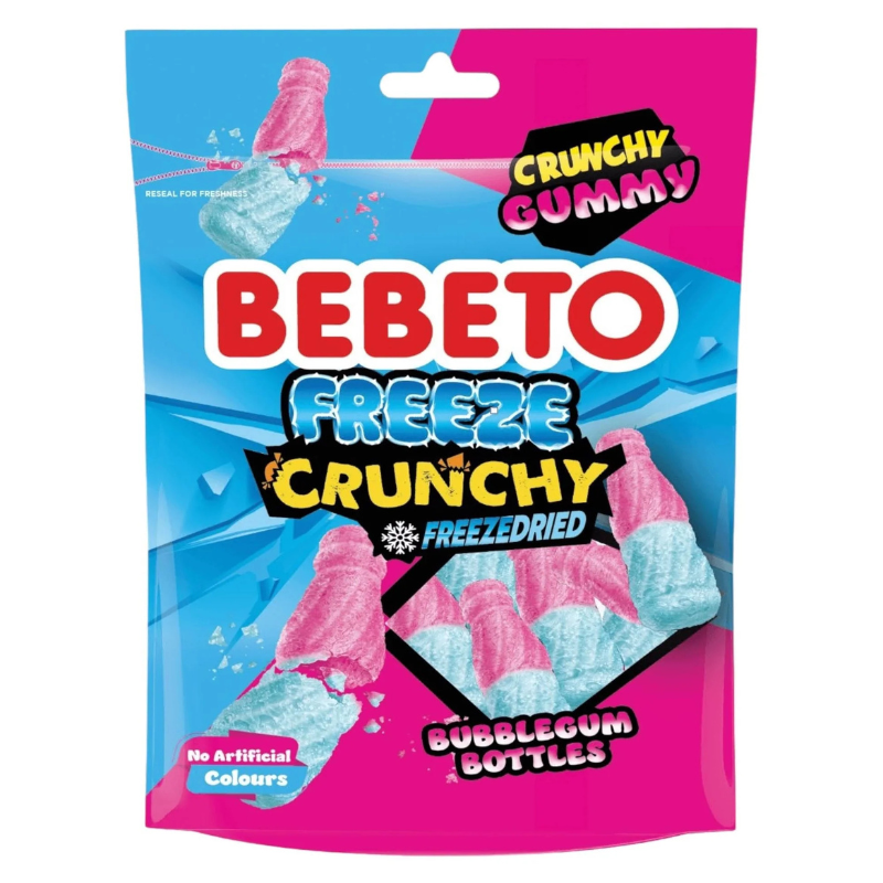 Bebeto Freeze Dried Bubblegum Bottles 35g (Case of 12)