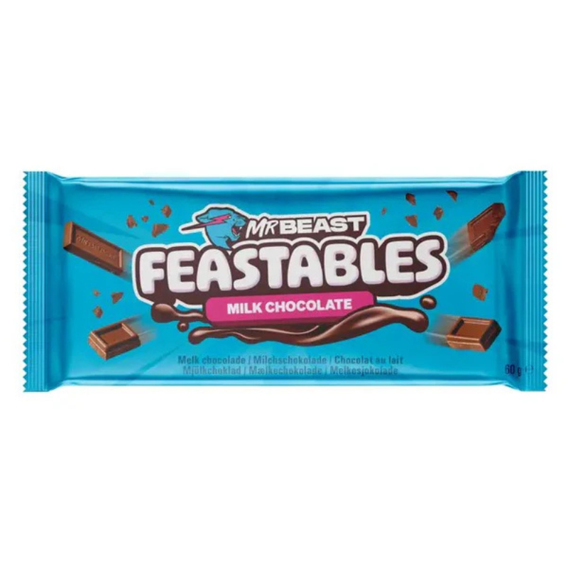 Feastables Mr Beast Milk Chocolate Bar 60g (Case of 10)