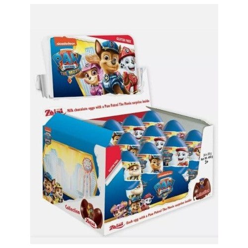 Zaini Paw Patrol Surprise Eggs Milk Chocolate 20g (Case of 24)