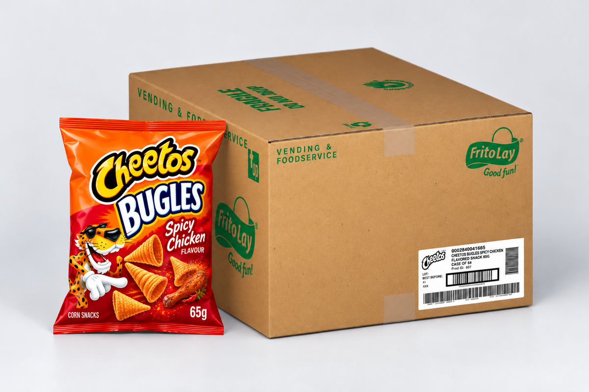 Cheetos Bugles Spicy Chicken — Case of 80 × 65g