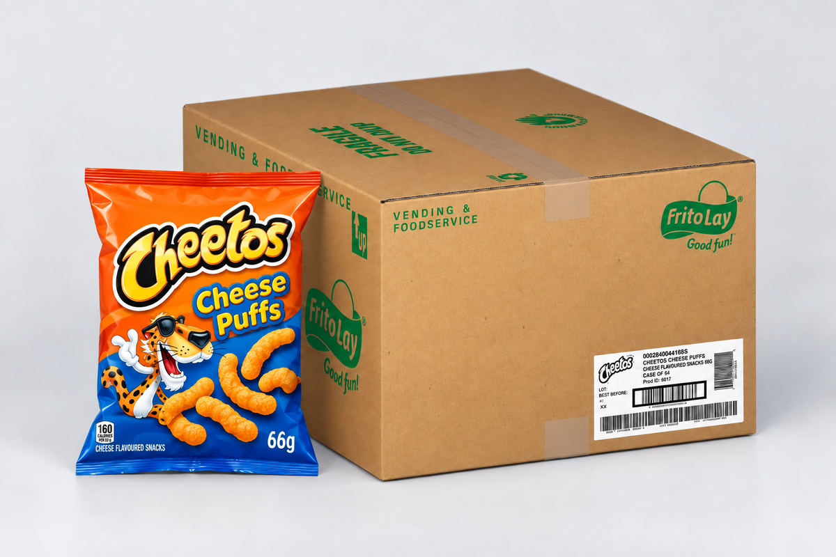 Cheetos Cheese Puffs — Case of 80 × 66g