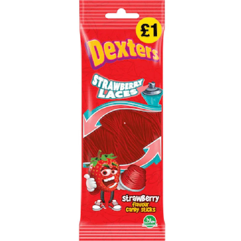 Dexters Bag Strawberry Laces 160g £1 PMP (Case of 12)