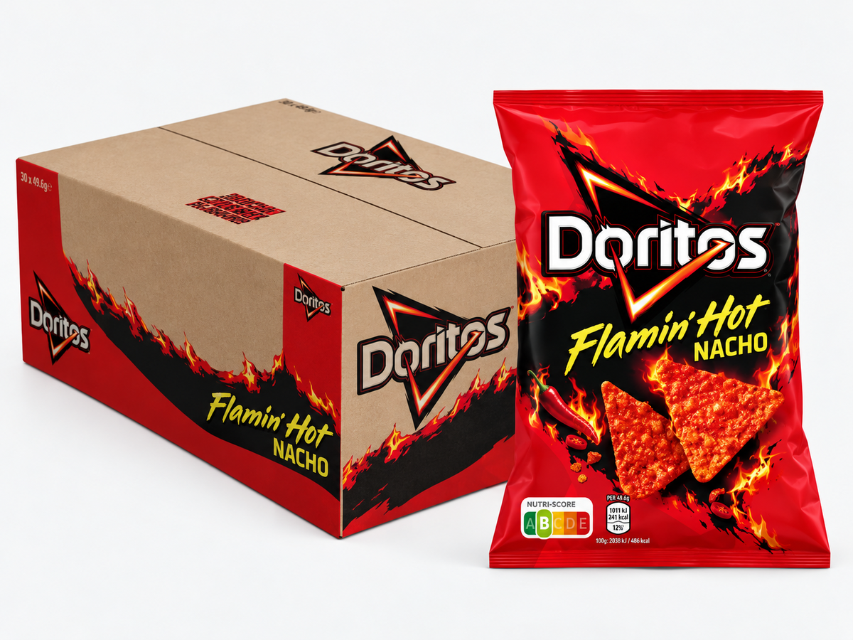 Doritos Flamin' Hot Nacho — Case of 90 × 92g