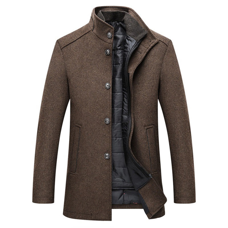 Avarati Men’s Long Sleeve Overcoat