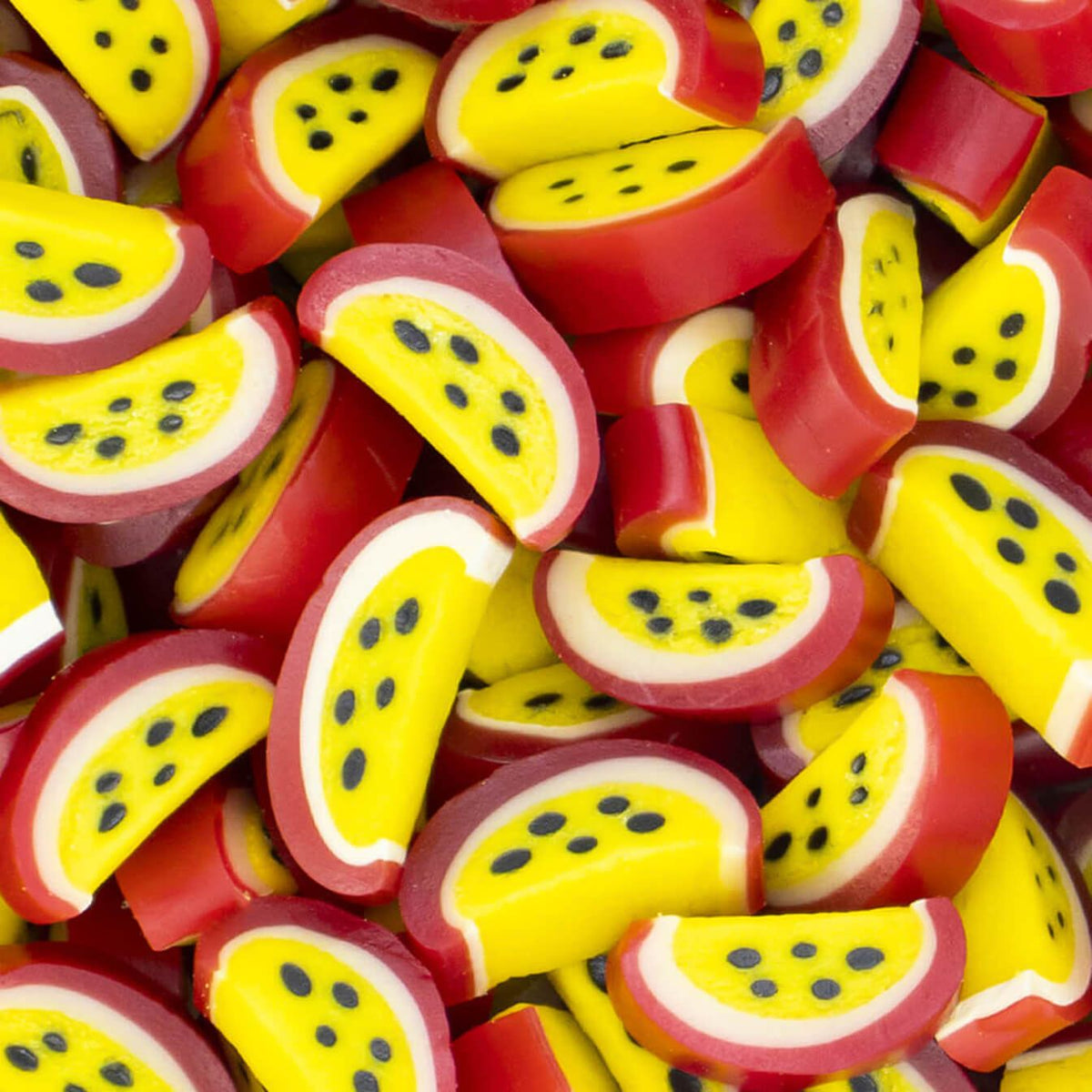Vidal Liquorice Passion Fruit Slices Bag 1.5kg
