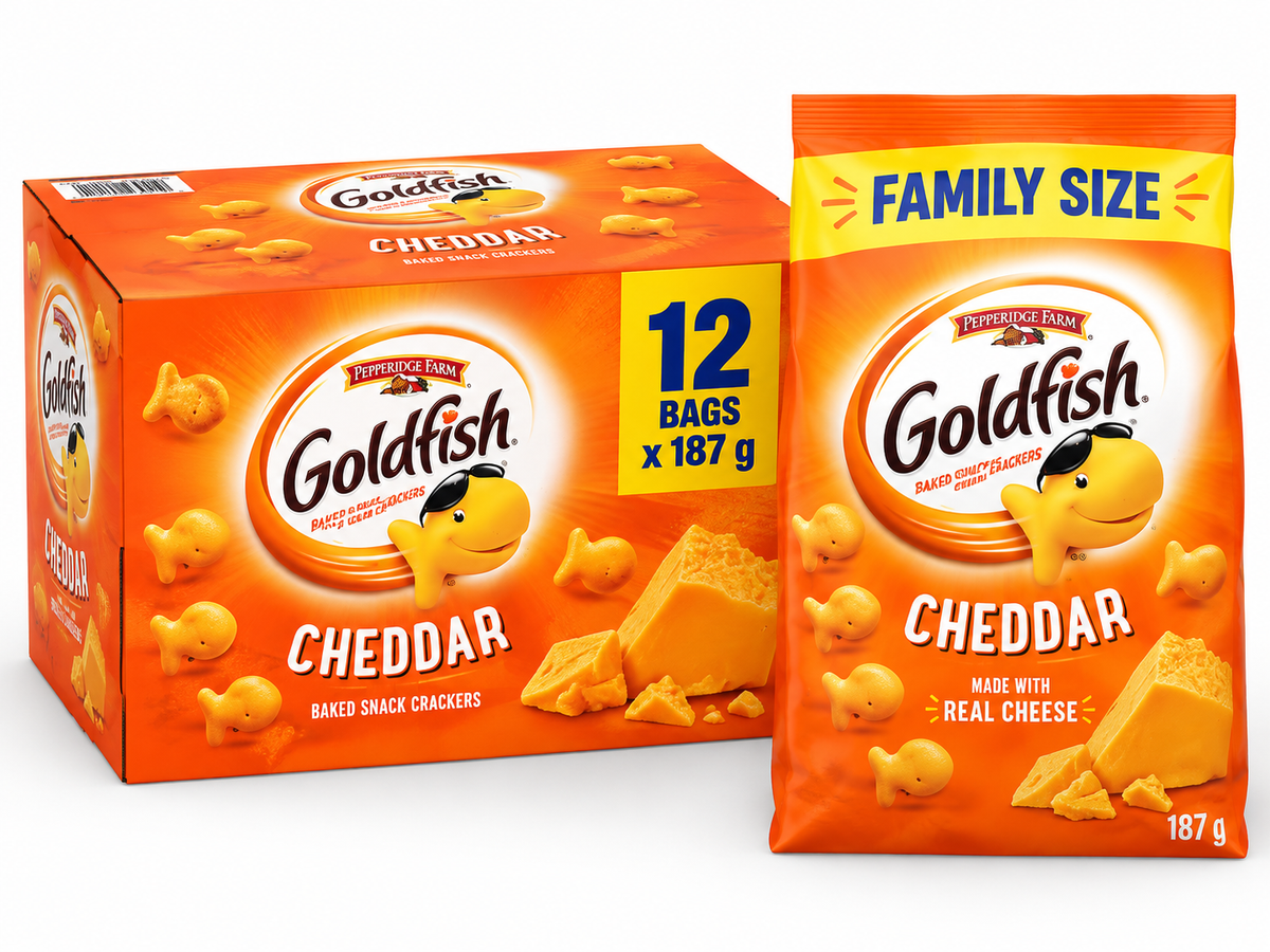 Goldfish Cheddar - Family — Case of 12 × 187g