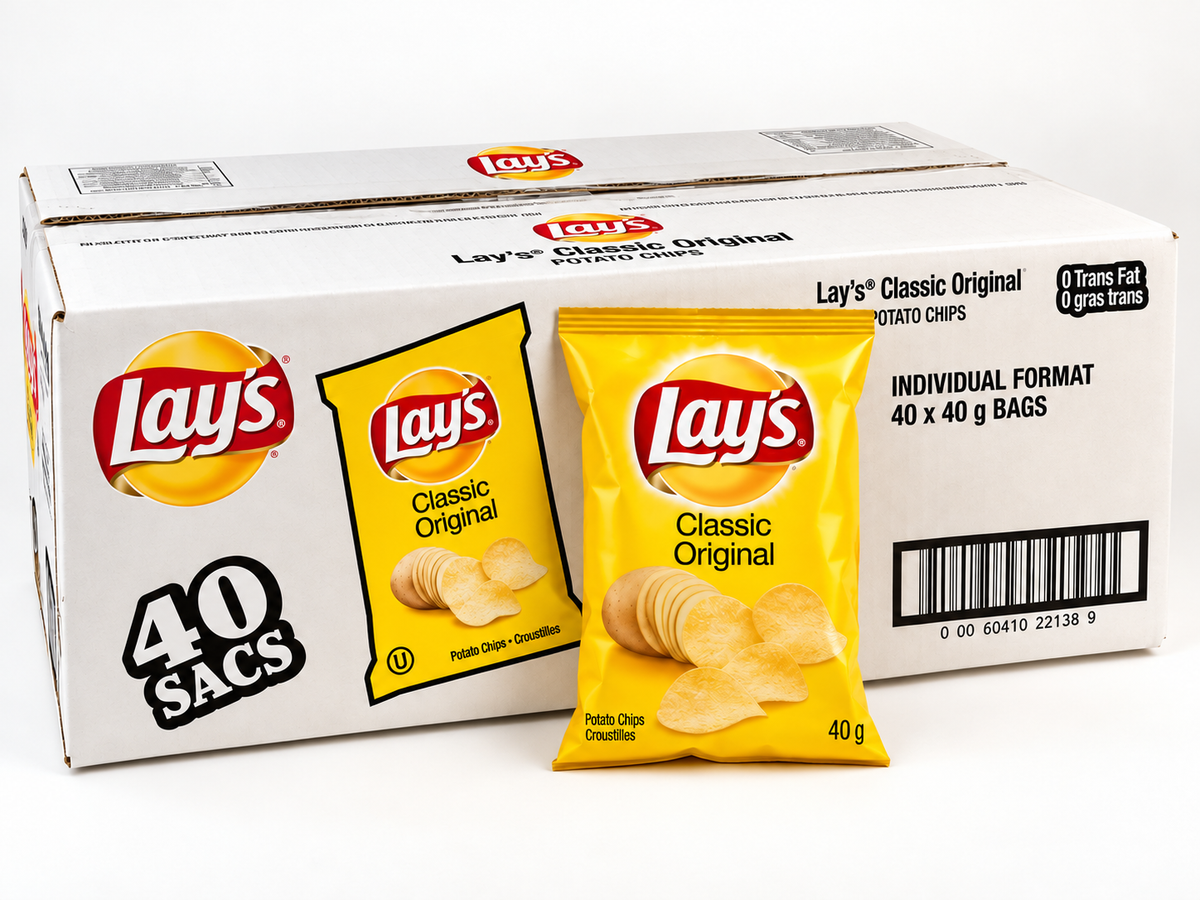 Lay's Classic Original — Case of 40 × 40g