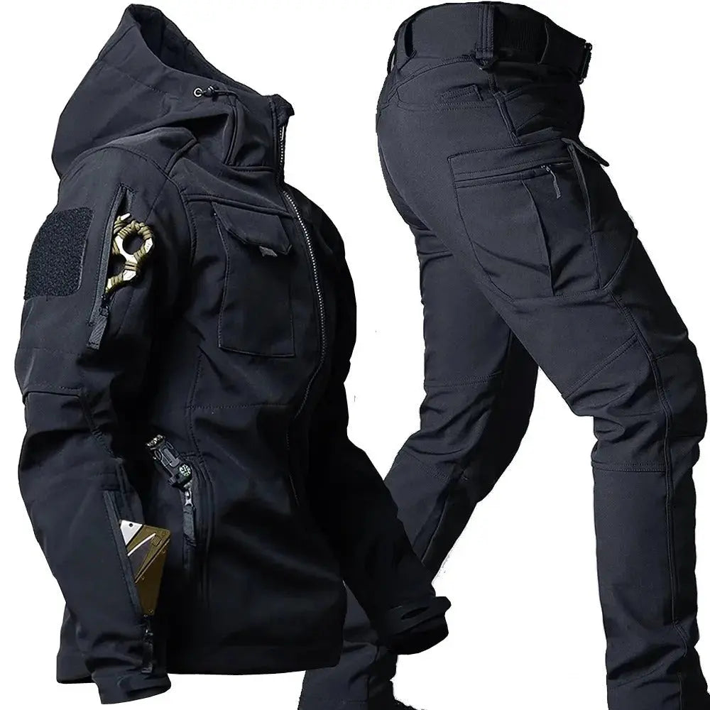 Avarati TerraShield Men’s Outdoor Set – Waterproof Windproof Softshell Jacket & Pants - AVARATI