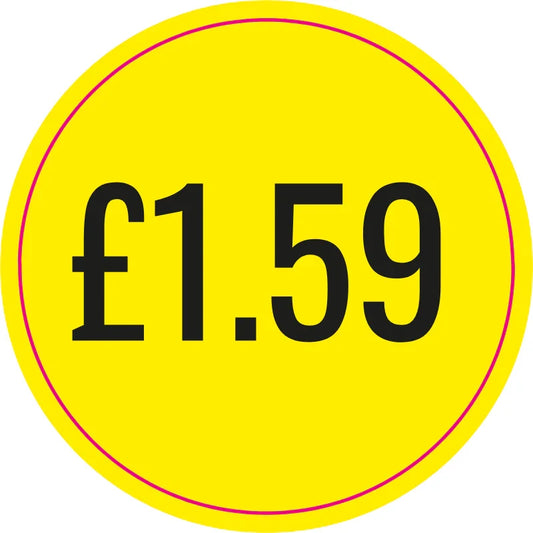Price Stickers £1.59 (Sheet of 60)
