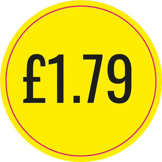 Price Stickers £1.79 (Sheet of 60)