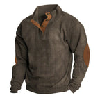 Avarati Men’s Rustic Patches Sweater