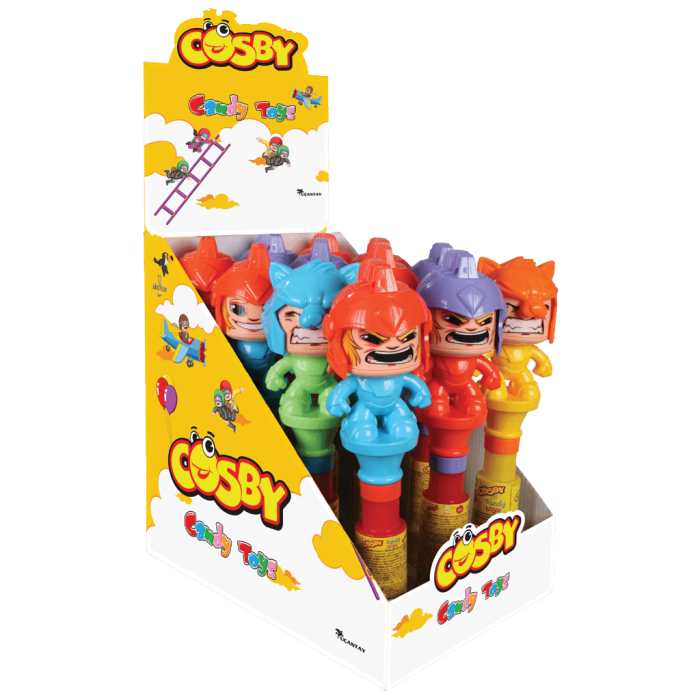Cosby Toy Replen Face off Robot (5g) Box of 12