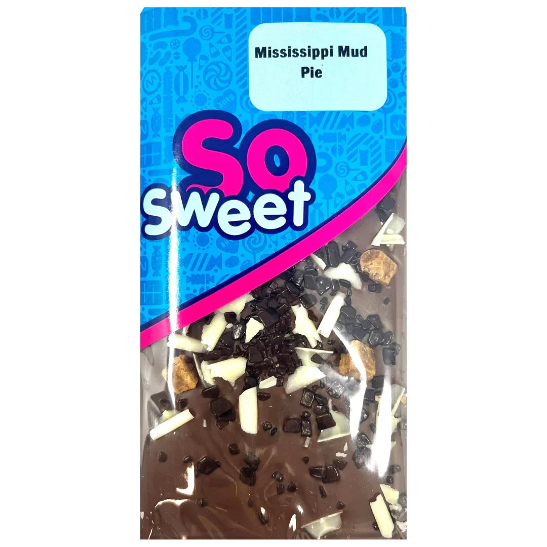 SoSweet Mississippi Mud Pie Milk Chocolate Bar 80g (Case of 12)