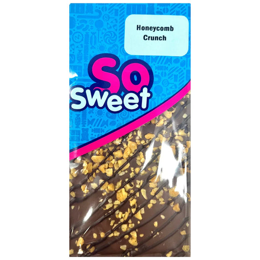 SoSweet Honeycomb Crunch Milk Chocolate Bar 80g (Case of 12)