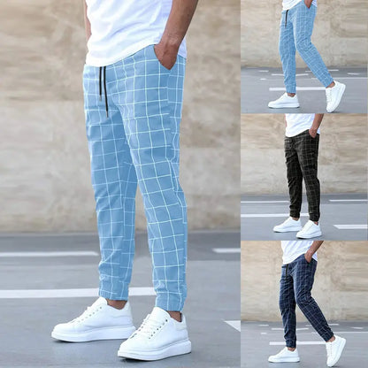Avarati CheckEase Checked Pants – Men’s Checked Trousers with Soft, Breathable Fabric - AVARATI
