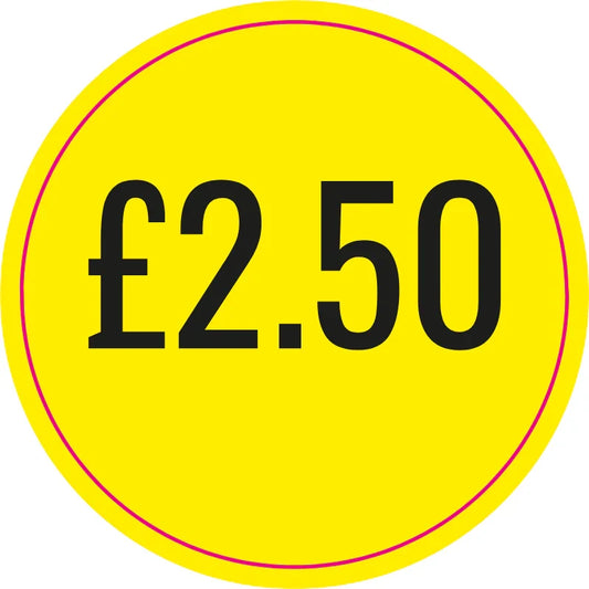 Price Stickers £2.50 (Sheet of 60)