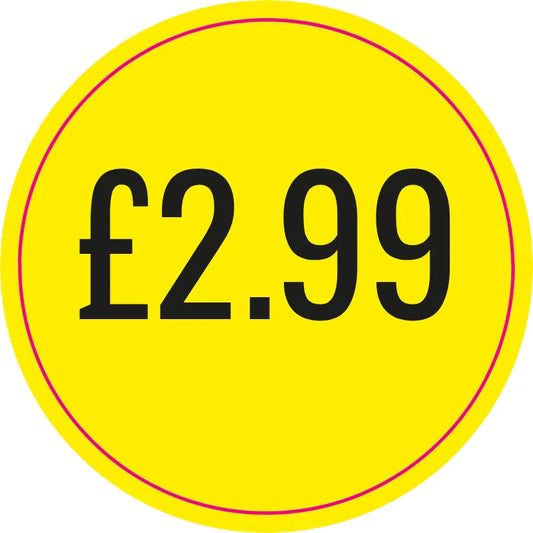 Price Stickers £2.99 (Sheet of 60)