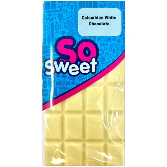 SoSweet Columbian White Chocolate Bar 80g (Case of 12)