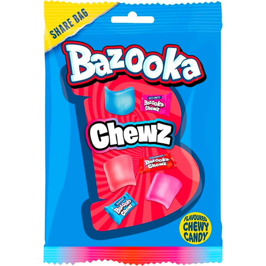Bazooka Chews Share Bag 120g (Case of 12)