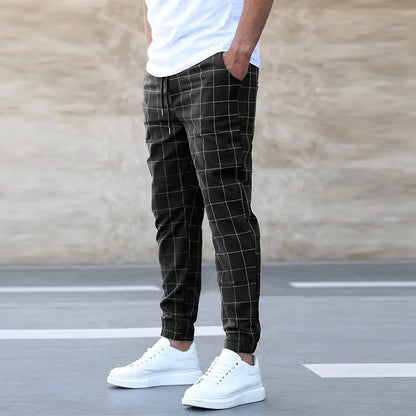 Avarati CheckEase Checked Pants – Men’s Checked Trousers with Soft, Breathable Fabric - AVARATI