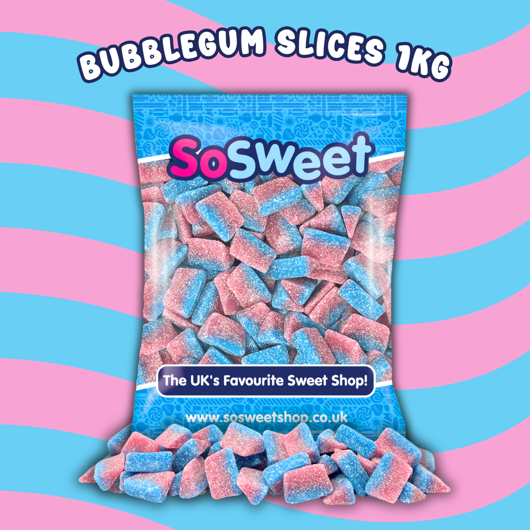 SoSweet Bubblegum Slices 1kg