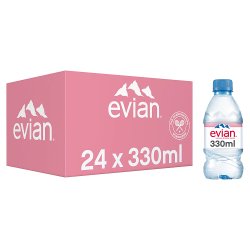 Evian Natural Still Mineral Water 48 x 330ml