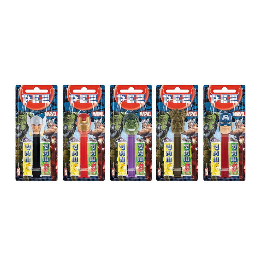 Pez Marvel Avengers 1+2 Impulse Pack 17g (Case of 12)