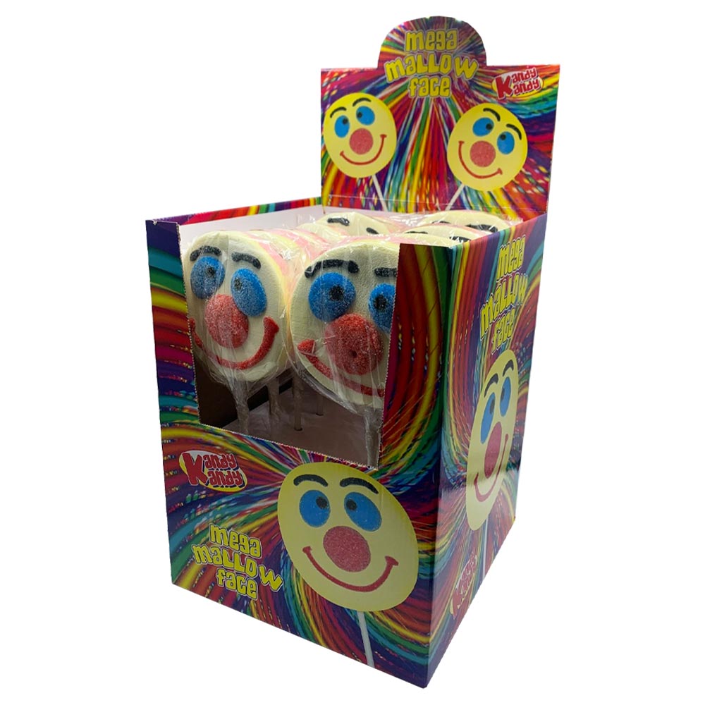Kandy Kandy Mallow Pop Face 90g (Case of 12)