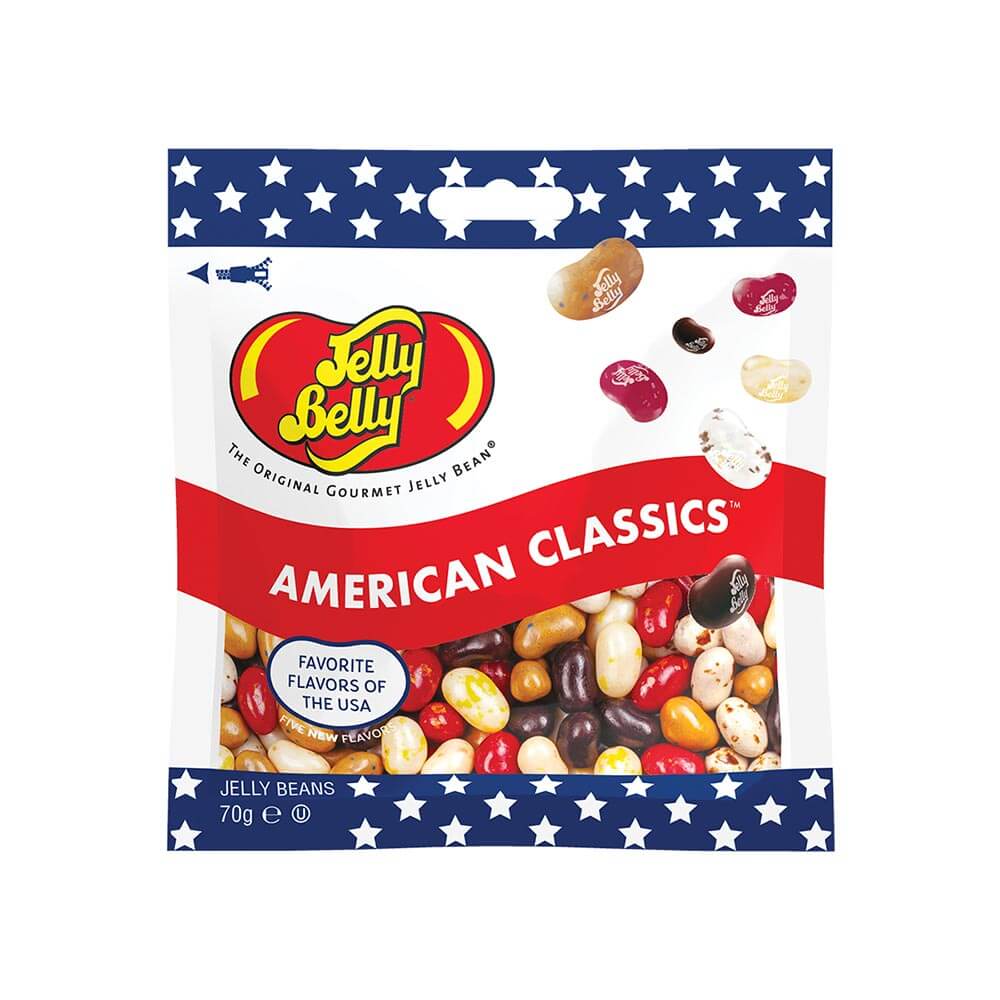 Jelly Belly Jelly Beans American Classics Flavour Bag 70g (Case of 12)