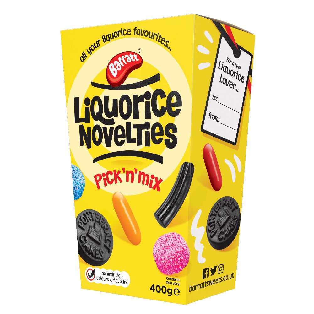Barratt Liquorice Novelties Carton 400g (Case of 6)