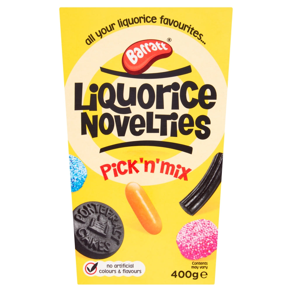 Barratt Liquorice Novelties Carton 400g (Case of 6)