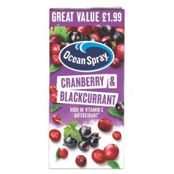 Ocean Spray Cranberry & Blackcurrant juice 1 litre