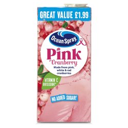 Ocean Spray Pink Cranberry Juice 1 Litre