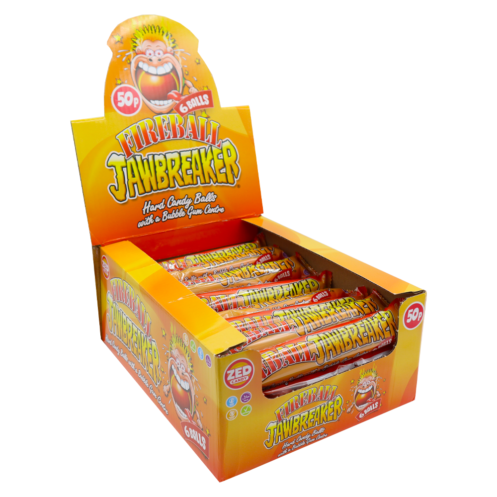 Zed Candy Jawbreakers Fireball 6 Ball Pack (Box of 24)