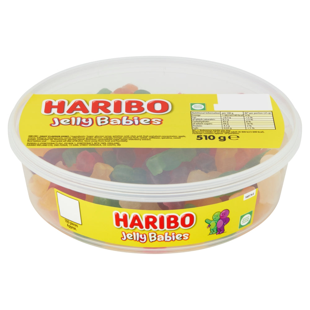 Haribo Jelly Babies Tub (510g)