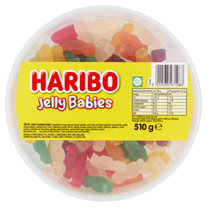 Haribo Jelly Babies Tub (510g)