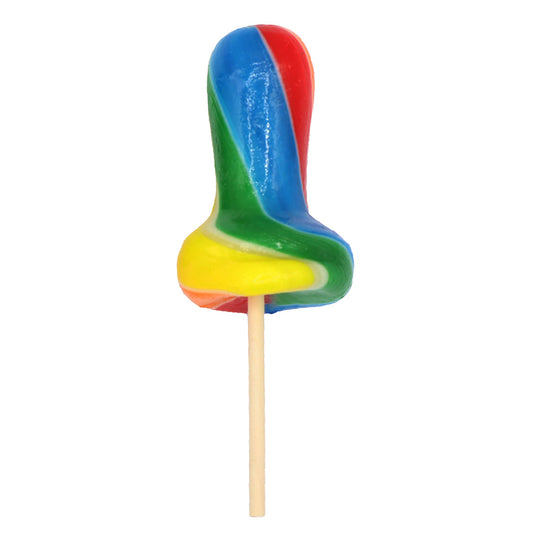 Kandy Kandy Rock Lollipop Large Fruit Dummies on a Stick (120g) case of 16