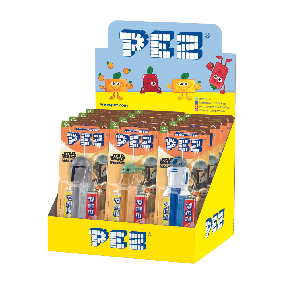 Pez Star Wars Mandalorian 1+2 Impulse Pack 17g (Case of 12)