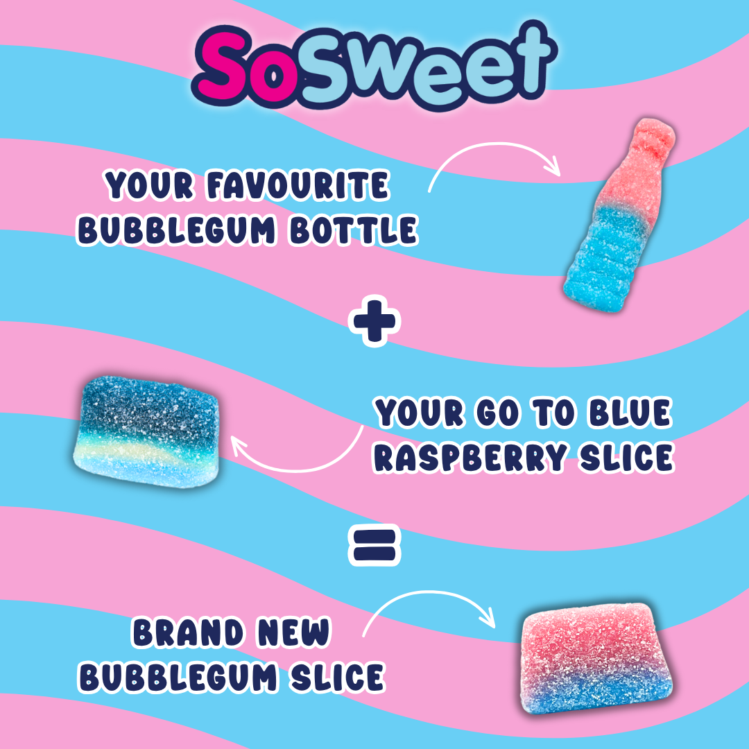 SoSweet Bubblegum Slices 1kg