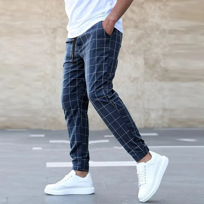 Avarati CheckEase Checked Pants – Men’s Checked Trousers with Soft, Breathable Fabric - AVARATI