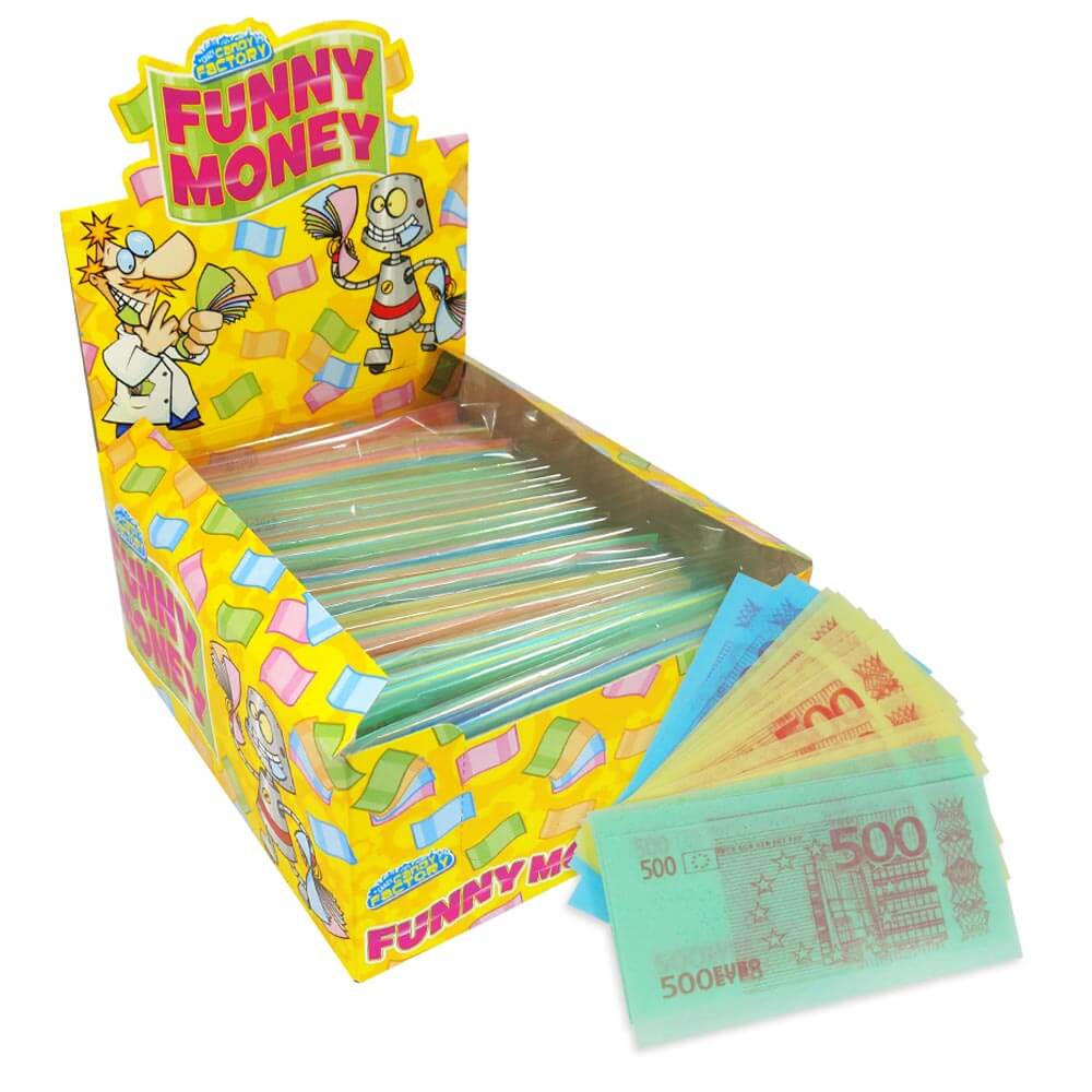 Crazy Candy Factory Funny Money Edible Paper 14g (Case of 24)