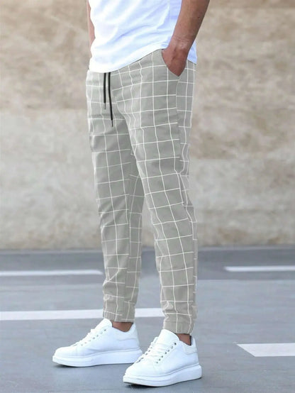 Avarati CheckEase Checked Pants – Men’s Checked Trousers with Soft, Breathable Fabric - AVARATI