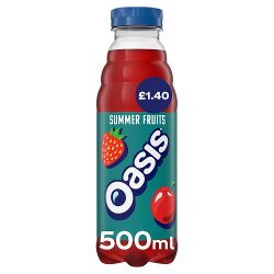 Oasis Summer Fruits Still Juice Drink 12 x 500ml