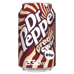 Dr Pepper Cream Swirl PM 85p 330ml Can