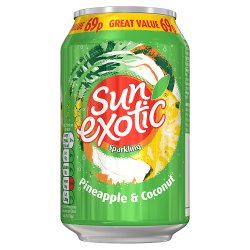 Sun Exotic Sparkling Pineapple Coconut 330ml