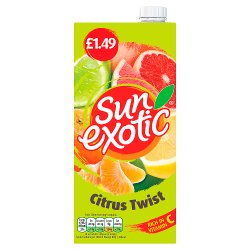 Sun Exotic Citrus Twist Soft Drink Bottle 1L PM £1.49