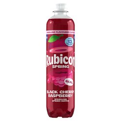 Rubicon Spring Black Cherry Raspberry Sparkling Water Soft Drink 500ml