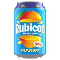 Rubicon Sparkling Mango Soft Drink Can 330ml PM 85p