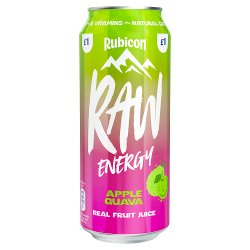 Rubicon Raw Energy Apple Guava Real Fruit Juice 500ml PM £1